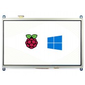 10.1inch Resistive Touch Screen LCD, 1024×600, HDMI, IPS, Supports Raspberry Pi / PC