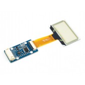 1.51inch Transparent OLED, 128×64 Resolution, SPI/I2C Interfaces, light blue color display