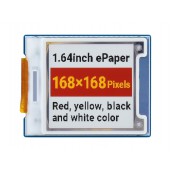 1.64inch square E-Paper Module (G), 168 × 168, Red/Yellow/Black/White