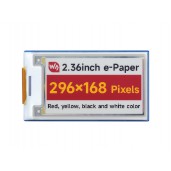 2.36inch E-Paper Module (G), 296 × 168, Red/Yellow/Black/White