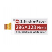 2.9inch E-Paper (B) E-Ink Raw Display, 296×128, Red / Black / White, SPI, without PCB
