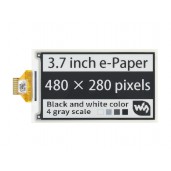 3.7inch e-Paper e-Ink Raw Display, 480×280, Black / White, 4 Grey Scales, SPI, Without PCB