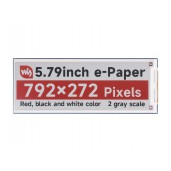 5.79inch E-Paper Module (B), e-ink display, 792x272, Red/Black/White, SPI Interface
