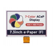 7.3inch ACeP 7-Color e-Paper E-Ink Raw Display, 800×480 Pixels