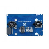 Binocular Camera Base Board Designed for Raspberry Pi Compute Module 4, Optional Interface Expander