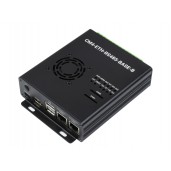 Dual ETH Mini-Computer For Raspberry Pi Compute Module 4(NOT Included), Gigabit Ethernet, 4CH Isolated RS485