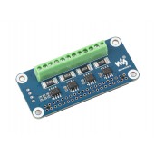 4-ch Current/Voltage/Power Monitor HAT for Raspberry Pi, I2C/SMBus