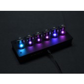 Programmable RGB Pseudo Nixie Tube Clock, Retro Desktop Digital Clock, Support Raspberry Pi Pico/Zero