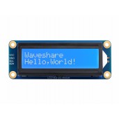 LCD1602 I2C Module, White color with blue background, 16x2 characters LCD, 3.3V/5V