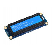 LCD1602 I2C Module, White color with blue background, 16x2 characters LCD, 3.3V/5V