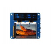 Raspberry Pi OLED/LCD HAT, Onboard 2inch IPS LCD Main Screen and Dual 0.96inch Blue OLED Secondary Screens