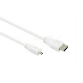 Official Raspberry Pi 4 Micro HDMI to Standard HDMI Cable, 1M, White