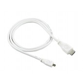 Official Raspberry Pi 4 Micro HDMI to Standard HDMI Cable, 1M, White