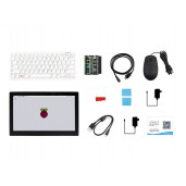 Raspberry Pi 400 with Third-Party Accessories, and 13.3inch HDMI Touch Display