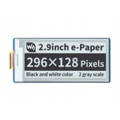 2.9inch E-Paper E-Ink Display Module for Raspberry Pi Pico, 296×128, Black / White, SPI