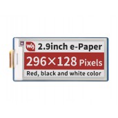 2.9inch E-Paper E-Ink Display Module (B) for Raspberry Pi Pico, 296×128, Red / Black / White, SPI
