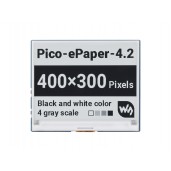 4.2inch E-Paper E-Ink Display Module for Raspberry Pi Pico, 400×300, Black / White, 4 Grayscale, SPI