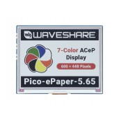 5.65inch Colorful e-Paper E-Ink Display Module for Raspberry Pi Pico, 600×448 Pixels, ACeP 7-Color