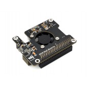Power Over Ethernet Expansion Board For RDK X5, Onboard Cooling Fan, With Metal Heatsink, Supports 802.3af/at Network Standard
