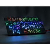 RGB Full-Color LED Matrix Panel, 4mm Pitch, 64×32 Pixels, Adjustable Brightness