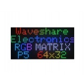 RGB full-color LED matrix panel, 5mm Pitch, 64×32 pixels, adjustable brightness
