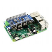 Servo Driver HAT (B) for Raspberry Pi, 16-Channel, 12-bit, I2C