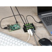Industrial Grade USB HUB, Extending 4x USB 2.0 Ports, Switchable Dual Hosts
