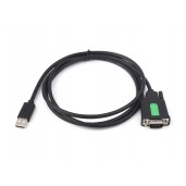 Industrial USB To RS232 Serial Adapter Cable, USB Type A To DB9 Male / Female Port, Original FT232RL Chip, Cable Length 1.5m