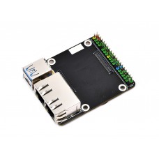Mini Dual Gigabit Ethernet Base Board / Mini-Computer Kit Designed for Raspberry Pi Compute Module 5 (NOT Included), For All Variants Of CM5