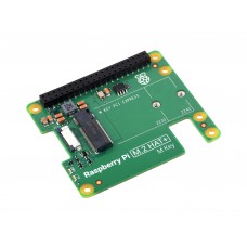 Official Raspberry Pi PCIe To M.2 HAT, Designed for Raspberry Pi 5, HAT + Standard, Supports NVMe Protocol M.2 Solid State Drive, Raspberry Pi 5 HAT