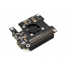 Power Over Ethernet Expansion Board For RDK X5, Onboard Cooling Fan, With Metal Heatsink, Supports 802.3af/at Network Standard
