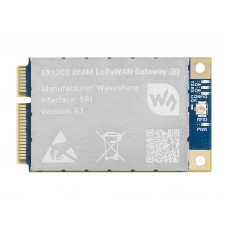 SX130x 868M/915M LoRaWAN Gateway Module/HAT for Raspberry Pi, Standard Mini-PCIe Socket, Long range Transmission