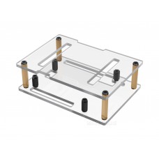 Transparent PC Case For Arduino UNO Q, Supports Installation With The UNO Media Carrier Board, With Precise Opening Design For Peripheral Access