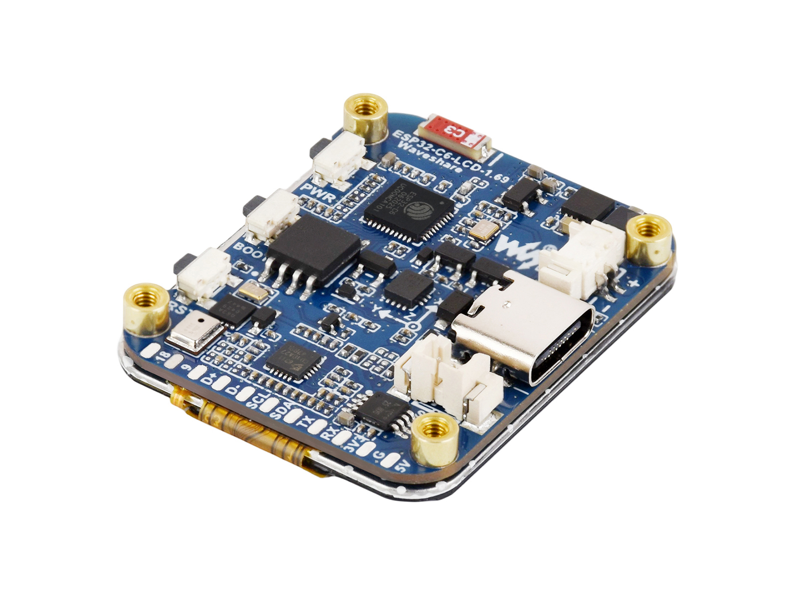 ESP32-C6 1.69inch LCD Development Board, 240×280 Pixels, Supports