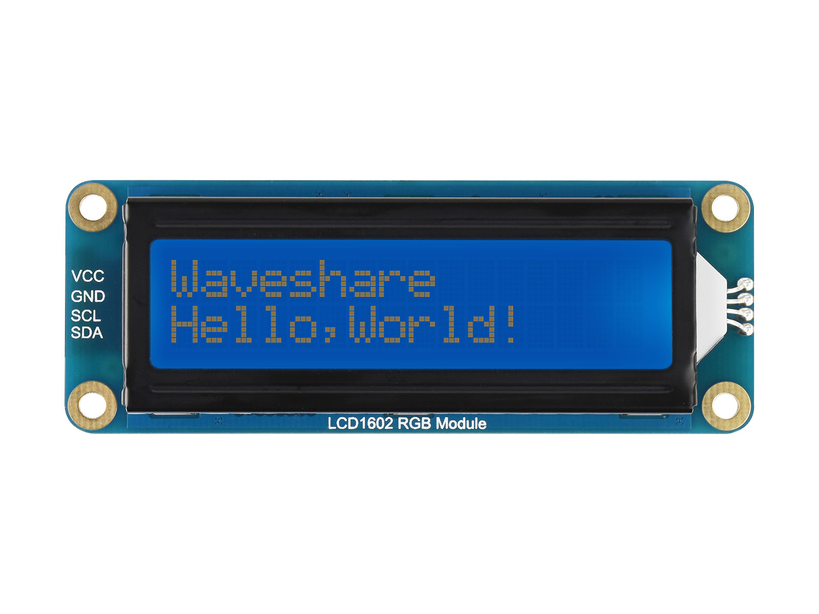 Waveshare LCD1602 RGB Module, 16x2 Characters LCD, RGB Backlight, 3.3V