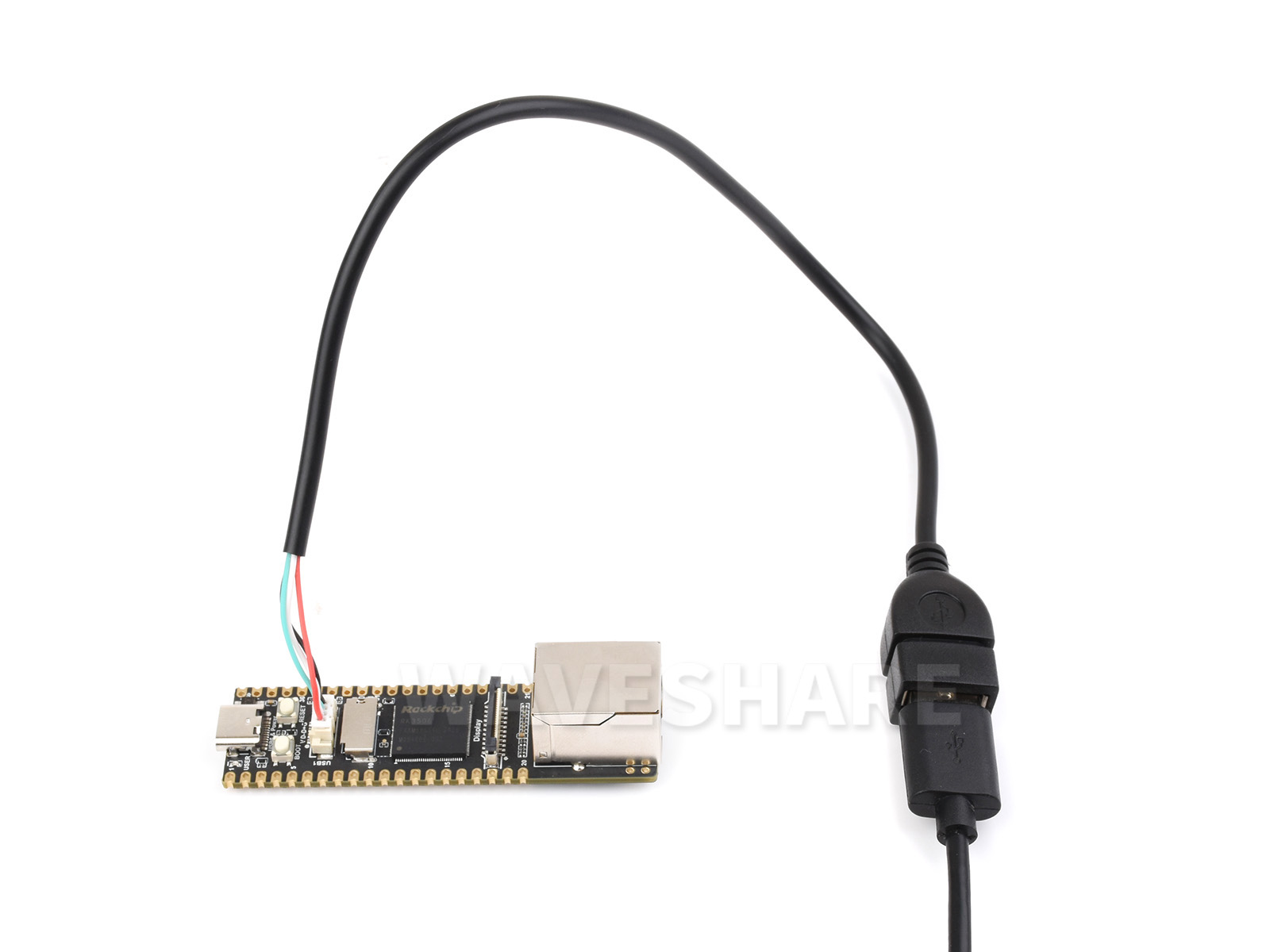 MX1.25 4Pin To USB Cable, USB Type-A Female Port, Approx