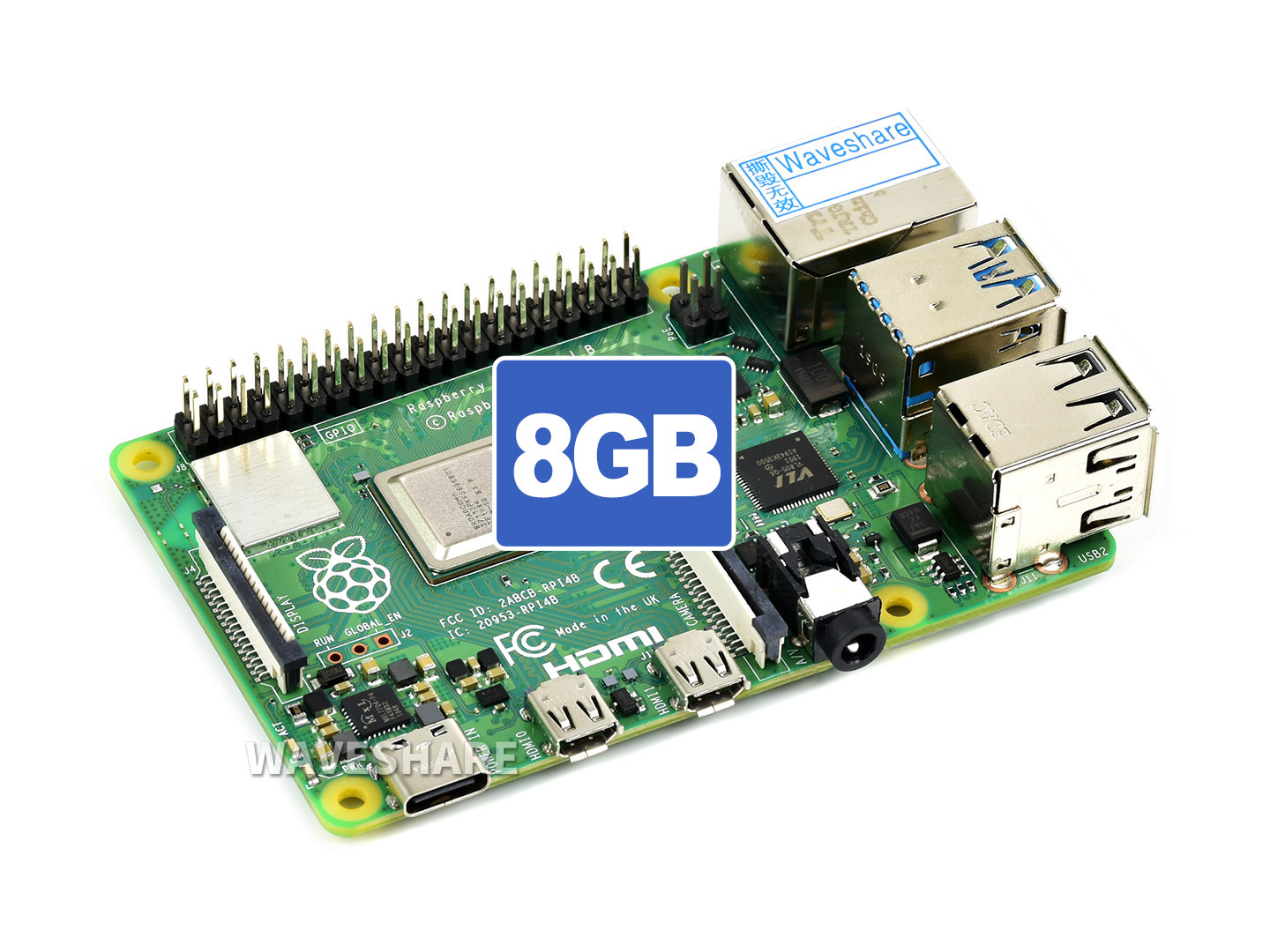 Raspberry Pi 4 Model B - ordinateur à simple carte (RPI4-MODBP-8GB)