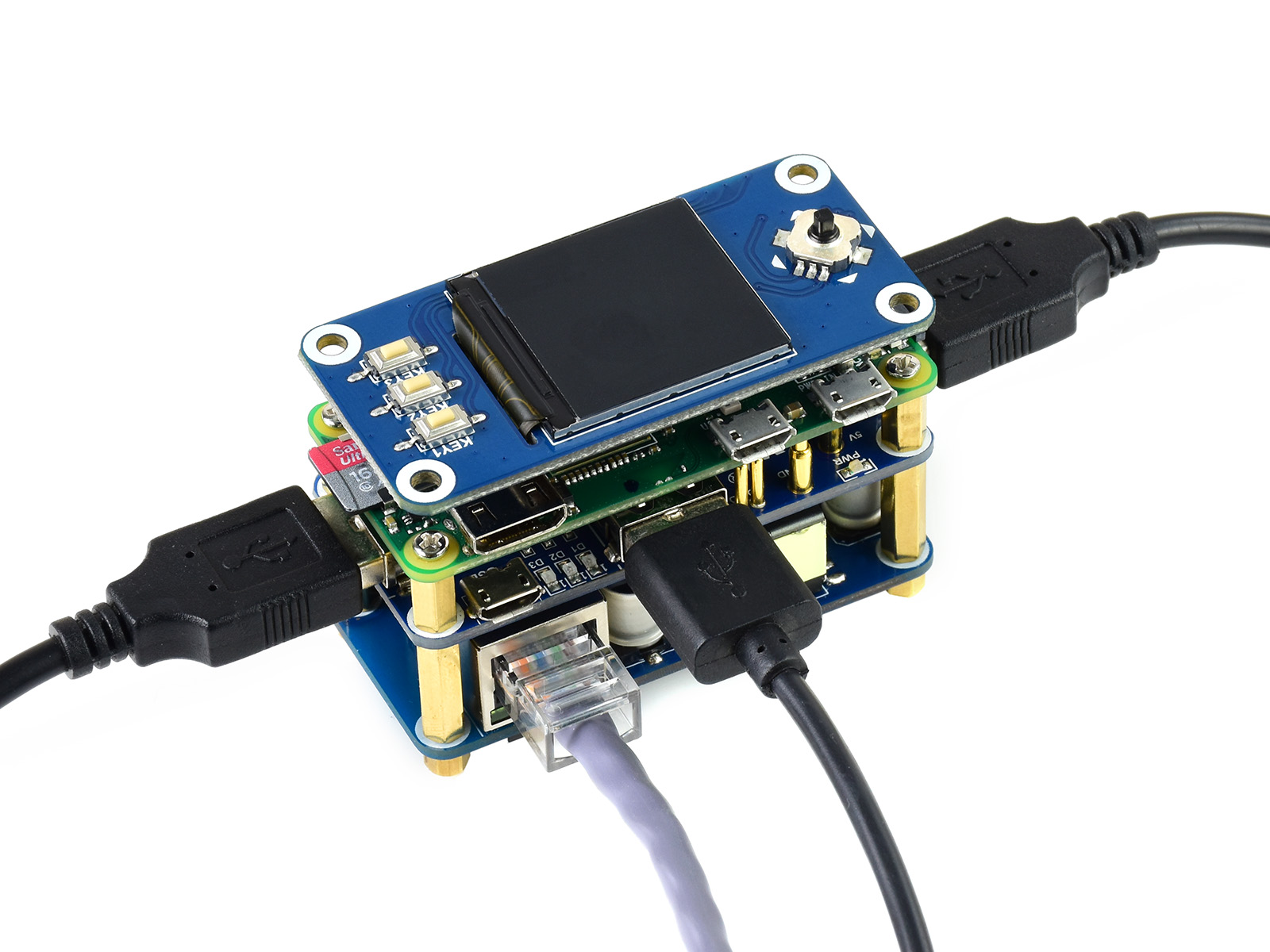 RPi Zero USB and Ethernet Hub Expansion Board