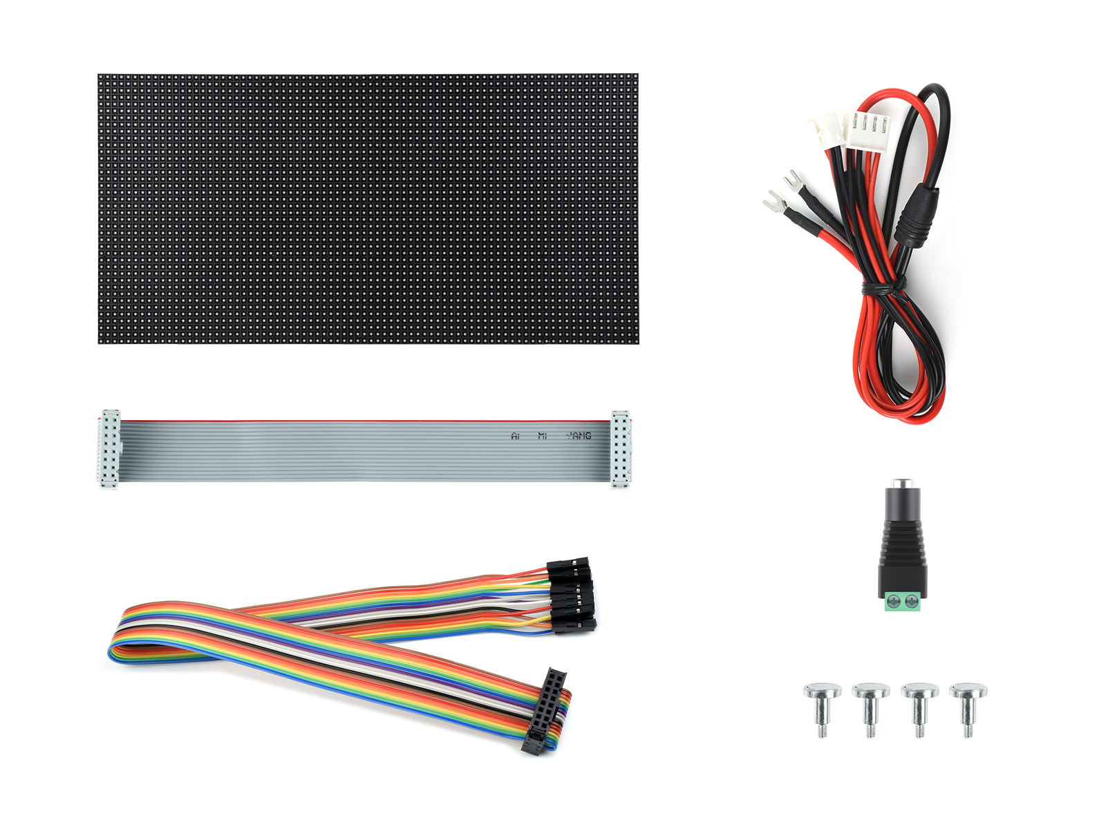 LED マトリクス パネル P3 80x40 RGB フレキシブル 25枚 RGB full-color LED matrix panel, 4mm Pitch, 80×40 pixels