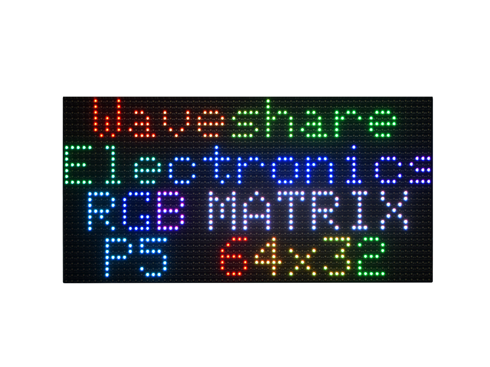 最安挑戦！ RGB full-color LED matrix panel, 5mm Pitch, 64×32 pixels 財布・ケース・小物入れ