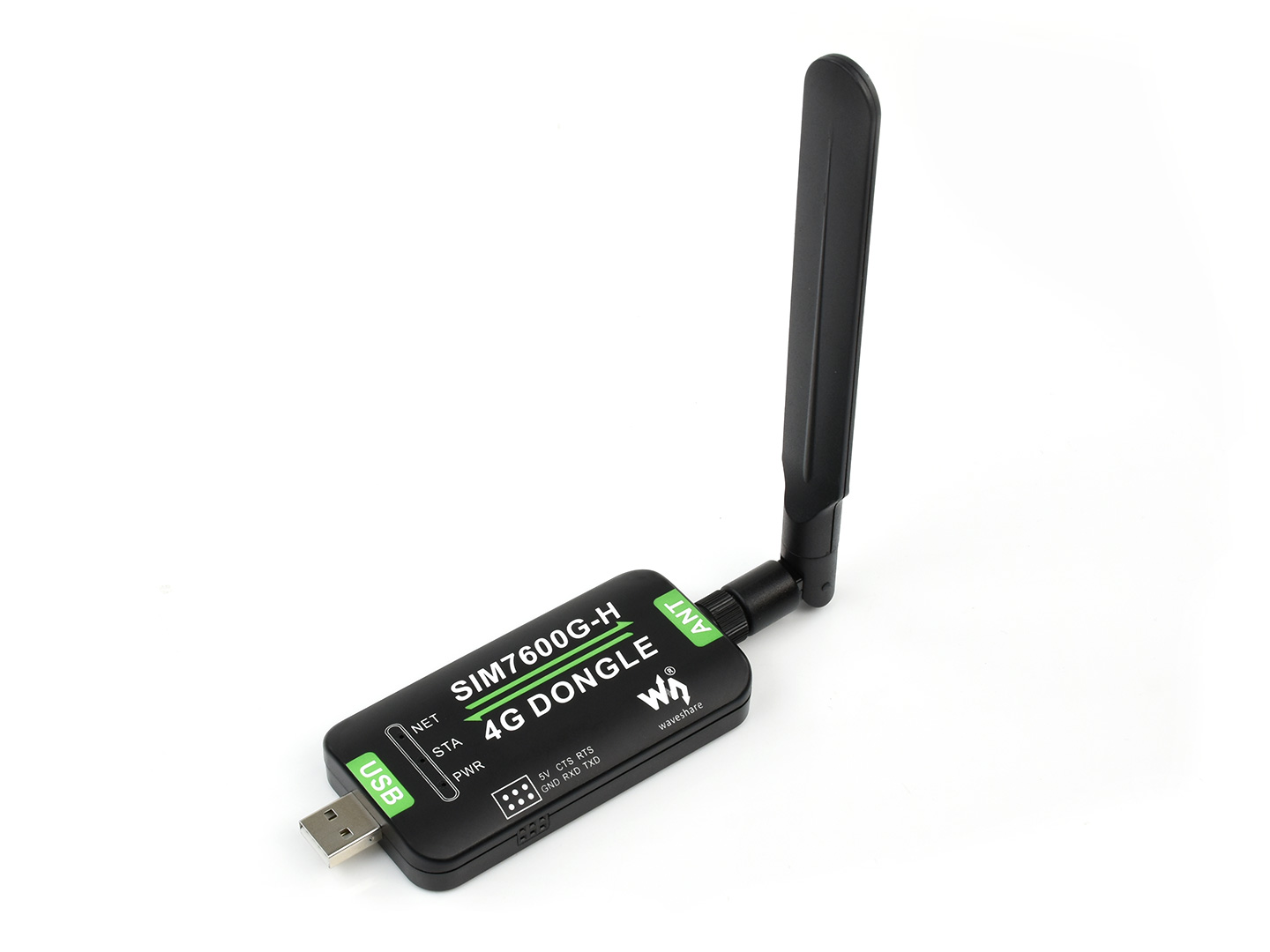 SIM7600G-H 全球通訊工業級 4G Dongle | 支援 GPS 定位、Windows/Linux