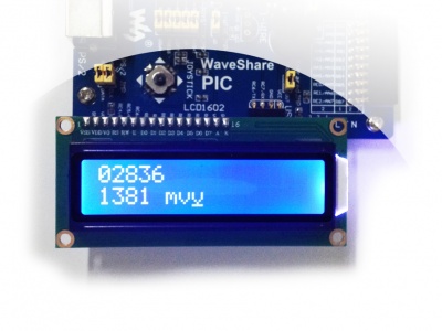 Displays the voltage level on the RA0 pin